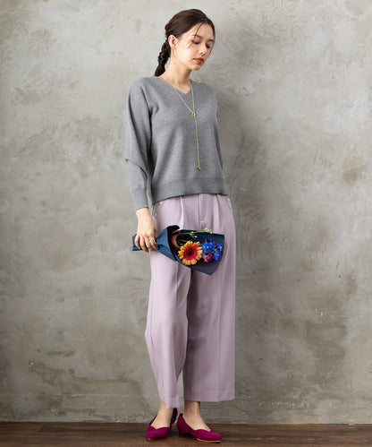 【JETSET SOLO PLUS】マシュマロタッチミラノVネックニット