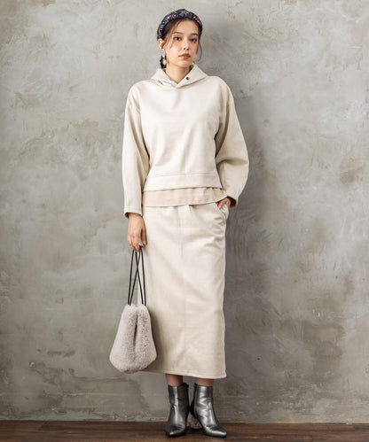 【FONT LAB】起毛ダンボールフーディーセットアップ