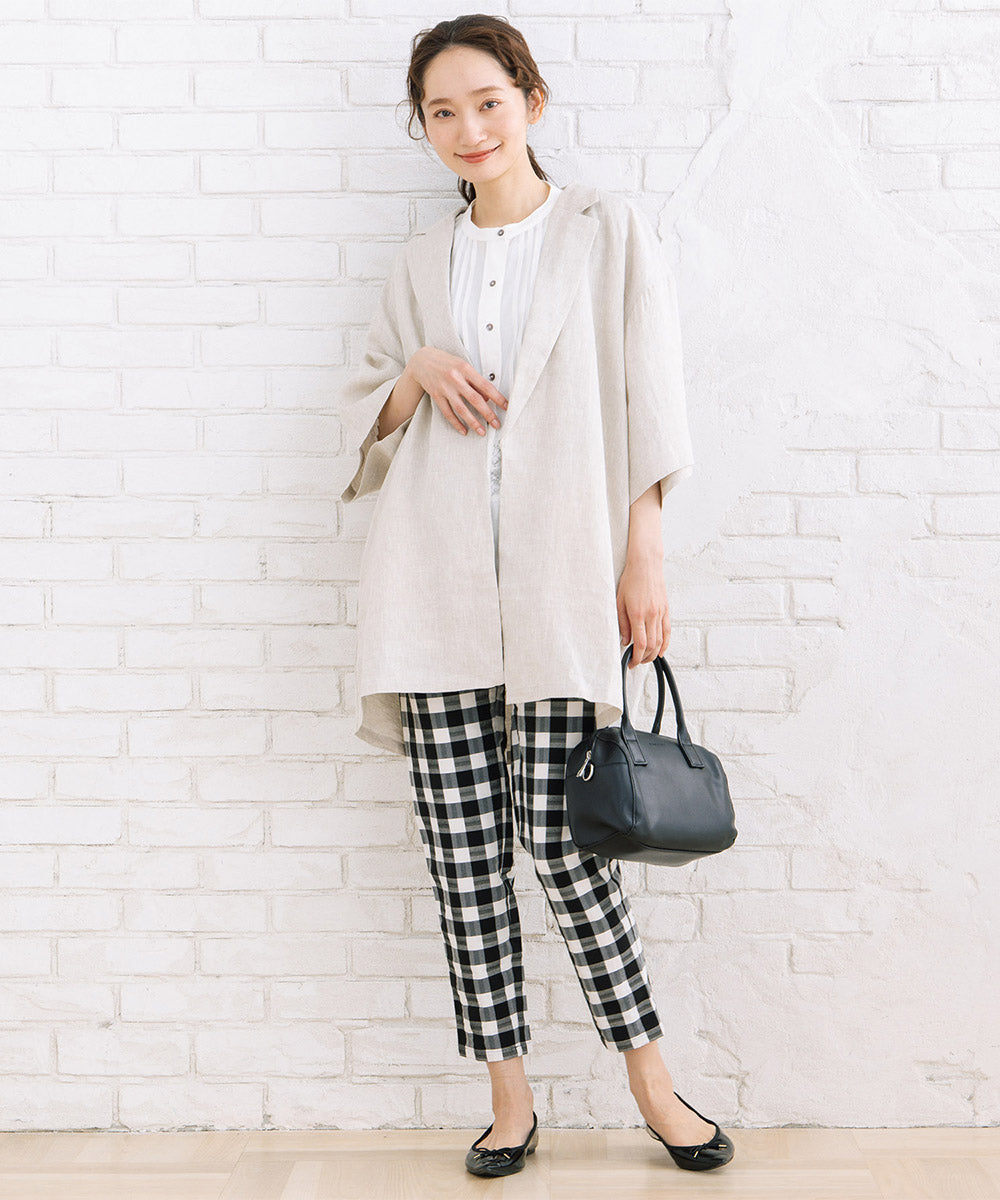 20-5464　[Rogique]リネンハーフスリーブジャケット【先行予約】