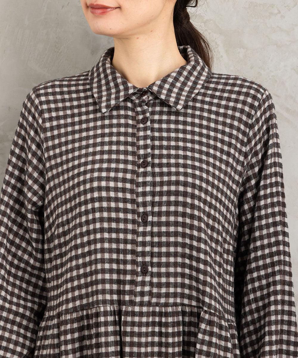 Humility ギンガムチェックチュニックワンピース