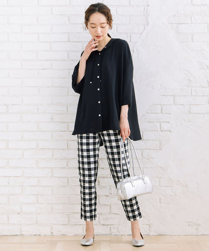 23-5475　【COOL・UV・防シワ】スムースジョーゼットフーディブルゾン【先行予約】