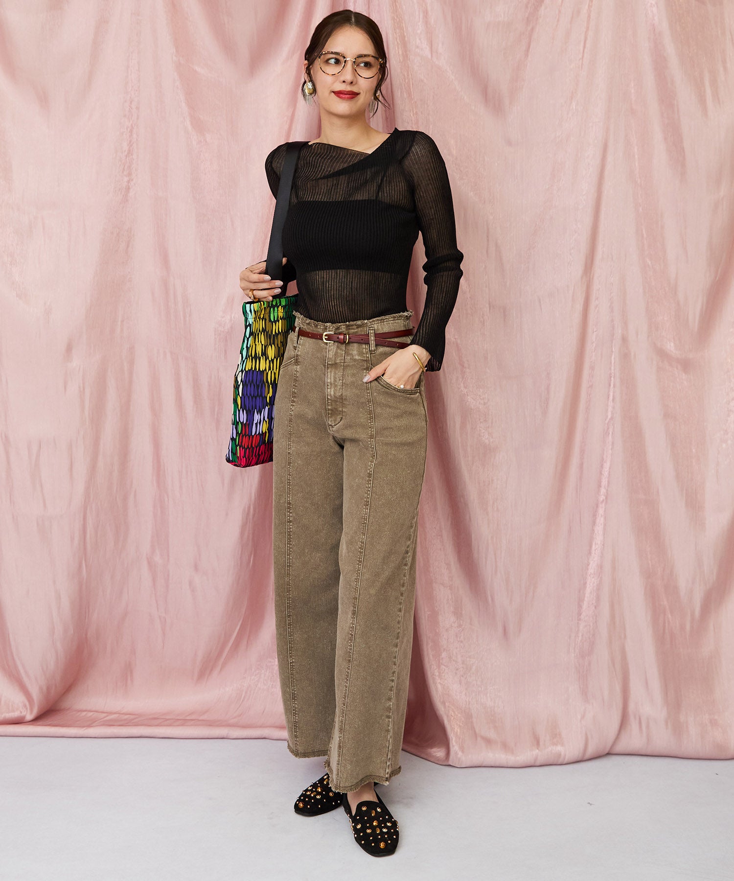 【FONT LAB】フリンジワイドデニム’25