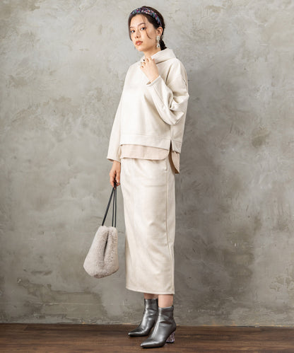 【FONT LAB】起毛ダンボールフーディーセットアップ