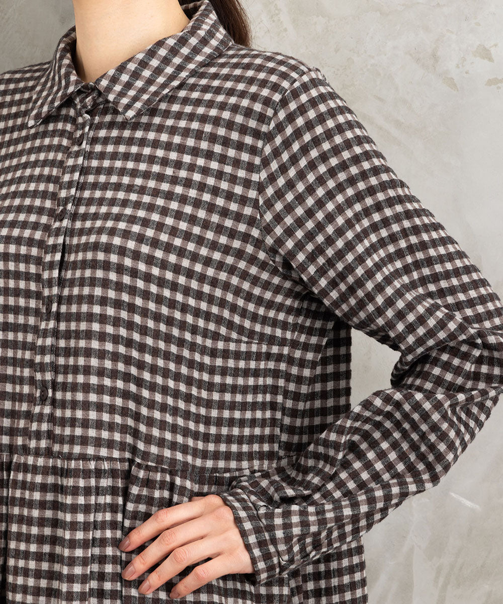 Humility ギンガムチェックチュニックワンピース