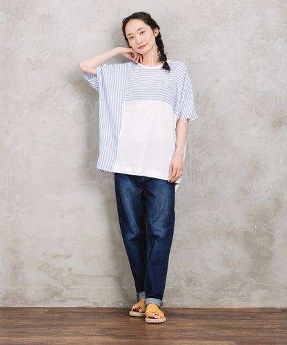 London Denim [Rogique]レインボーステッチエアレットデニム