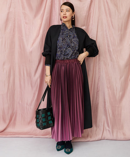 01-5917【ARTLOVE】ペイズリーピンタックブラウス