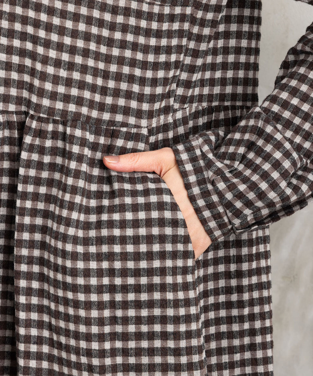 Humility ギンガムチェックチュニックワンピース