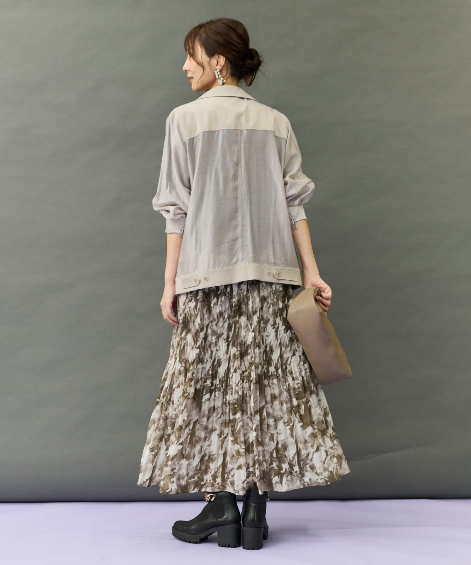 【FONT LAB】シアーコンビテーラードジャケット
