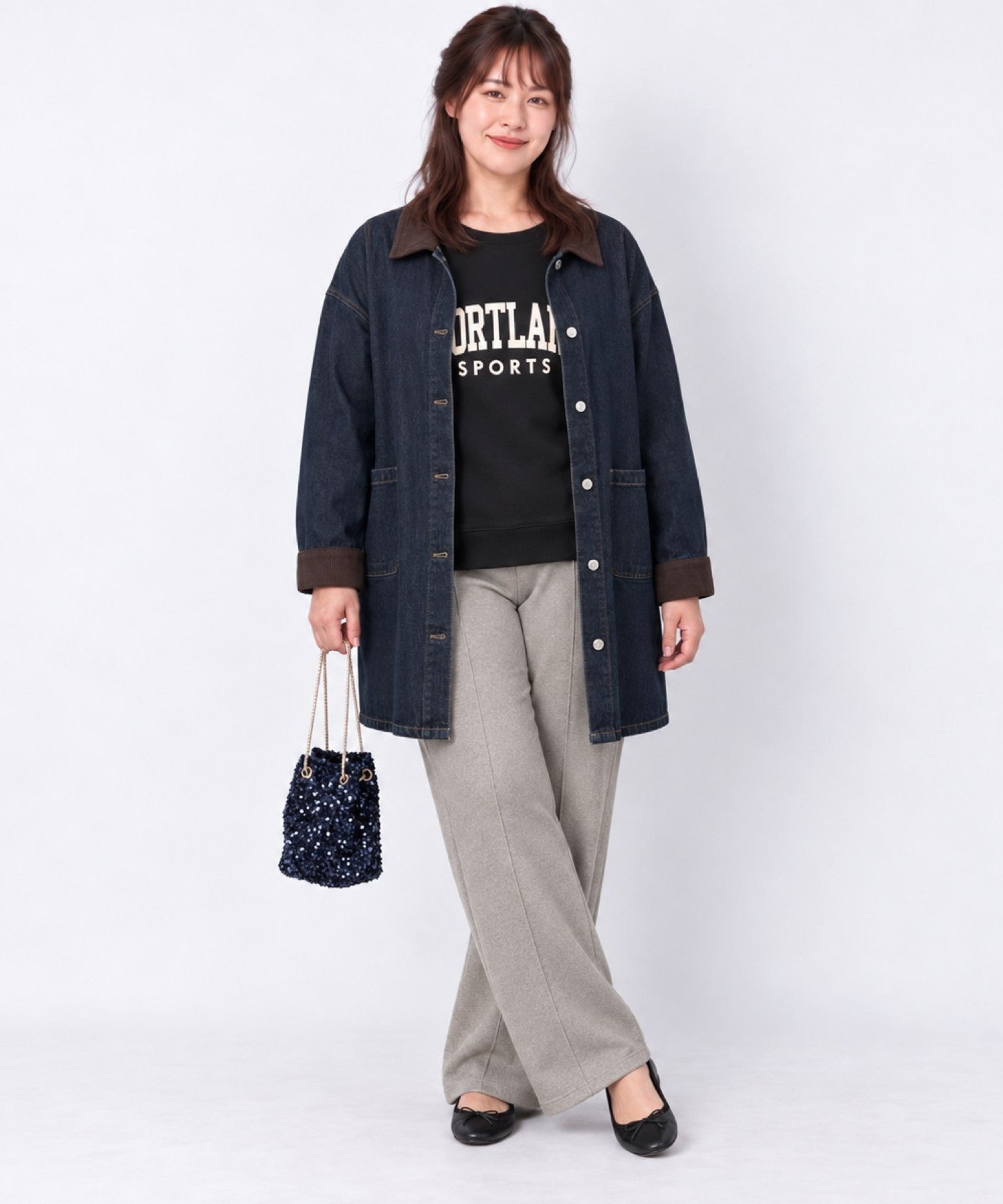 【sabstreet bis】【web限定】 コーデュロイカラーデニムコート【先行予約】