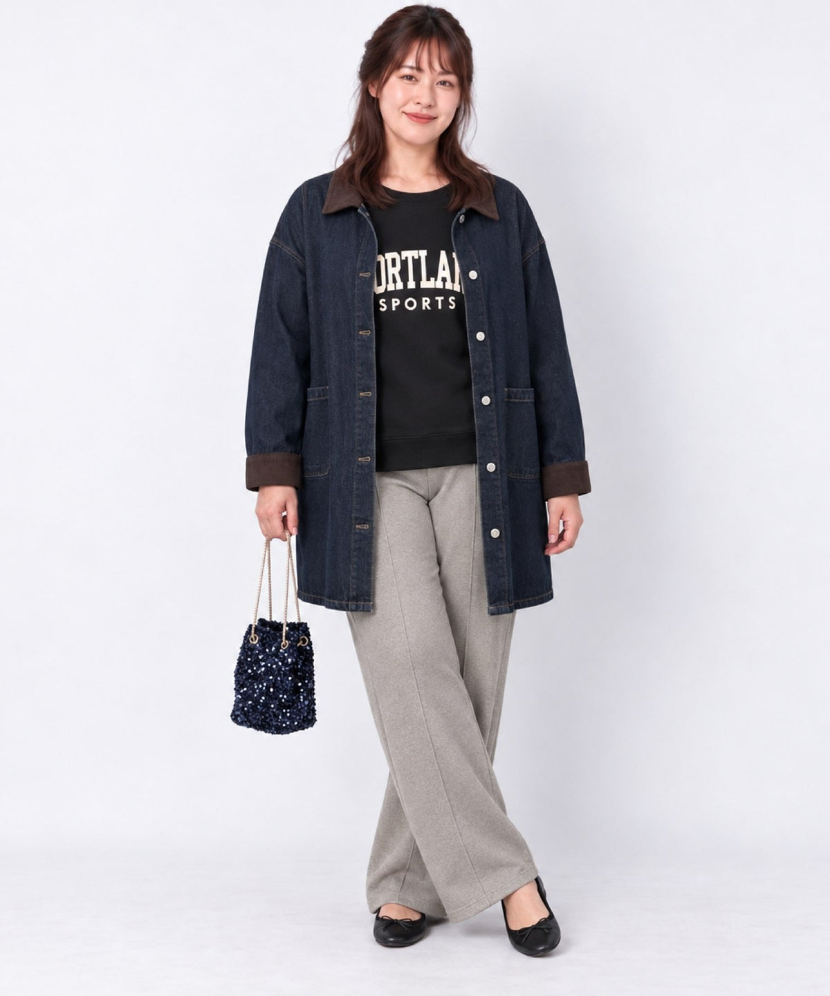 【sabstreet bis】【web限定】 コーデュロイカラーデニムコート【先行予約】