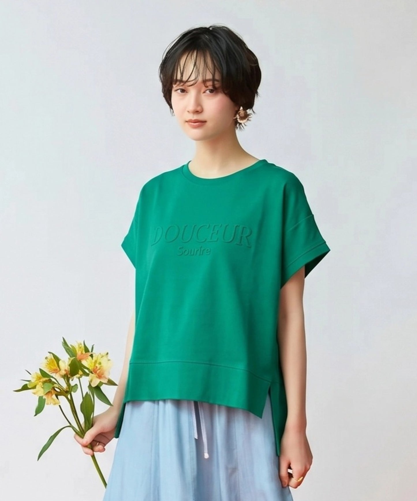 【FONT LAB】エンボスロゴリラックスTシャツ
