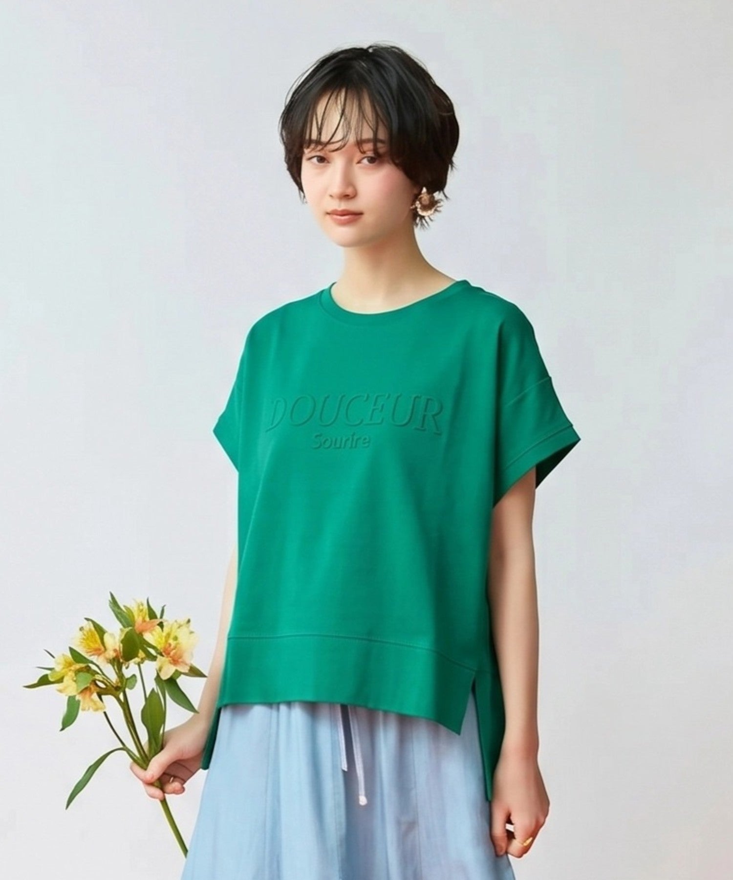 【FONT LAB】エンボスロゴリラックスTシャツ