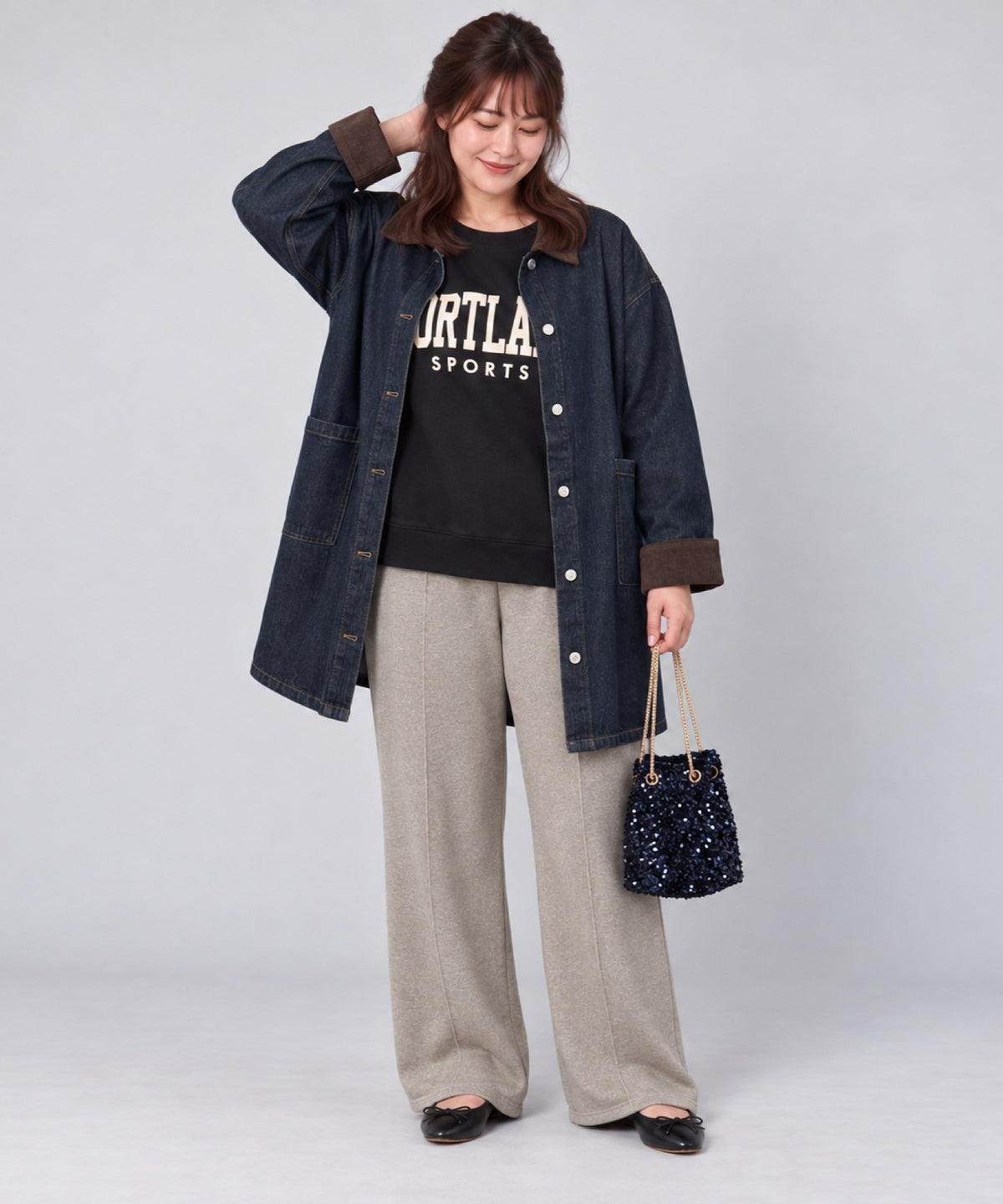 【sabstreet bis】【web限定】 クラックプリントロゴスウェット【先行予約】
