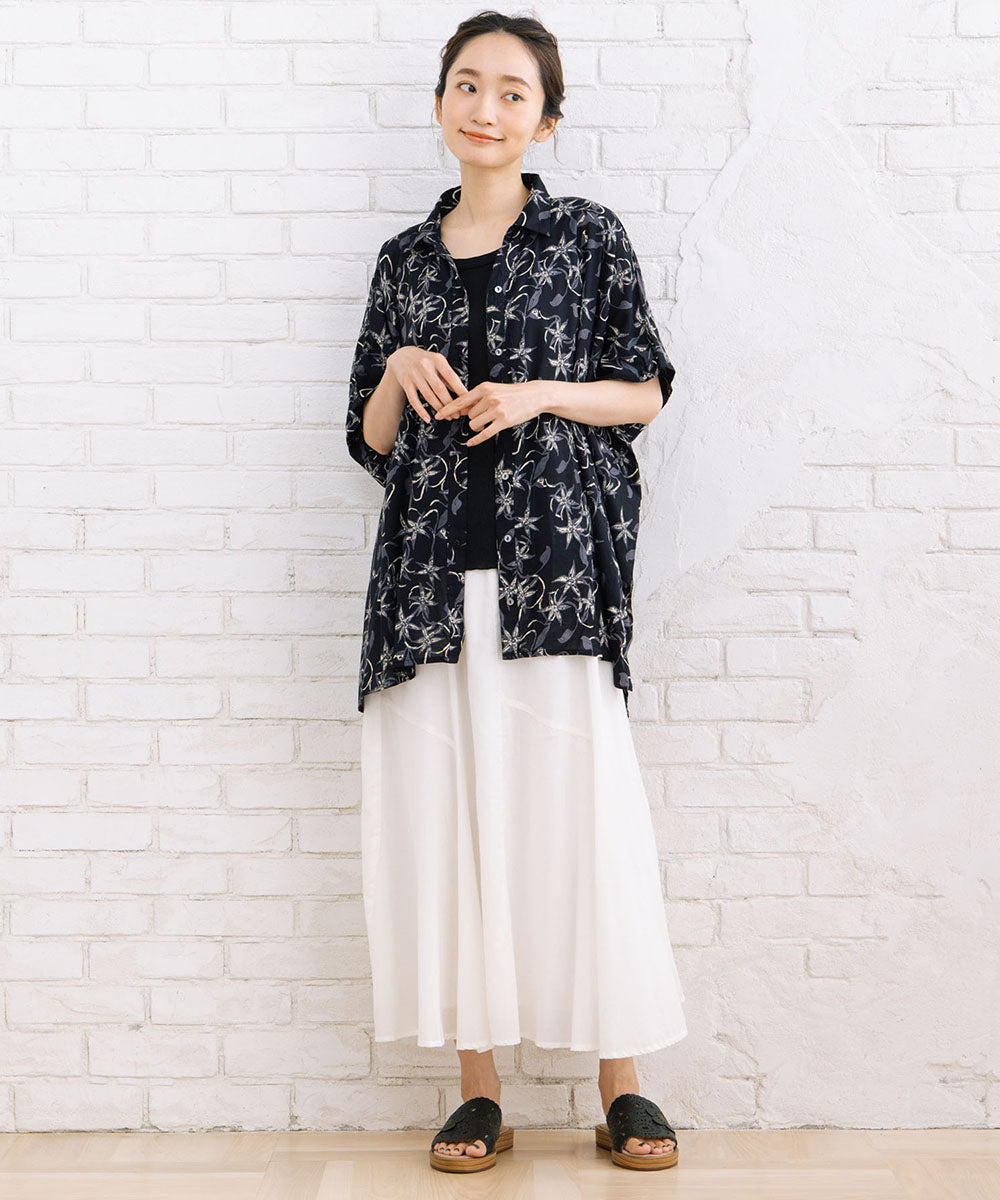 INDESIGN 【オーガニックコットン】フレアハギスカート