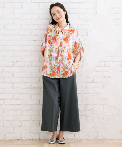 ドライハイテンションタックワイドパンツ