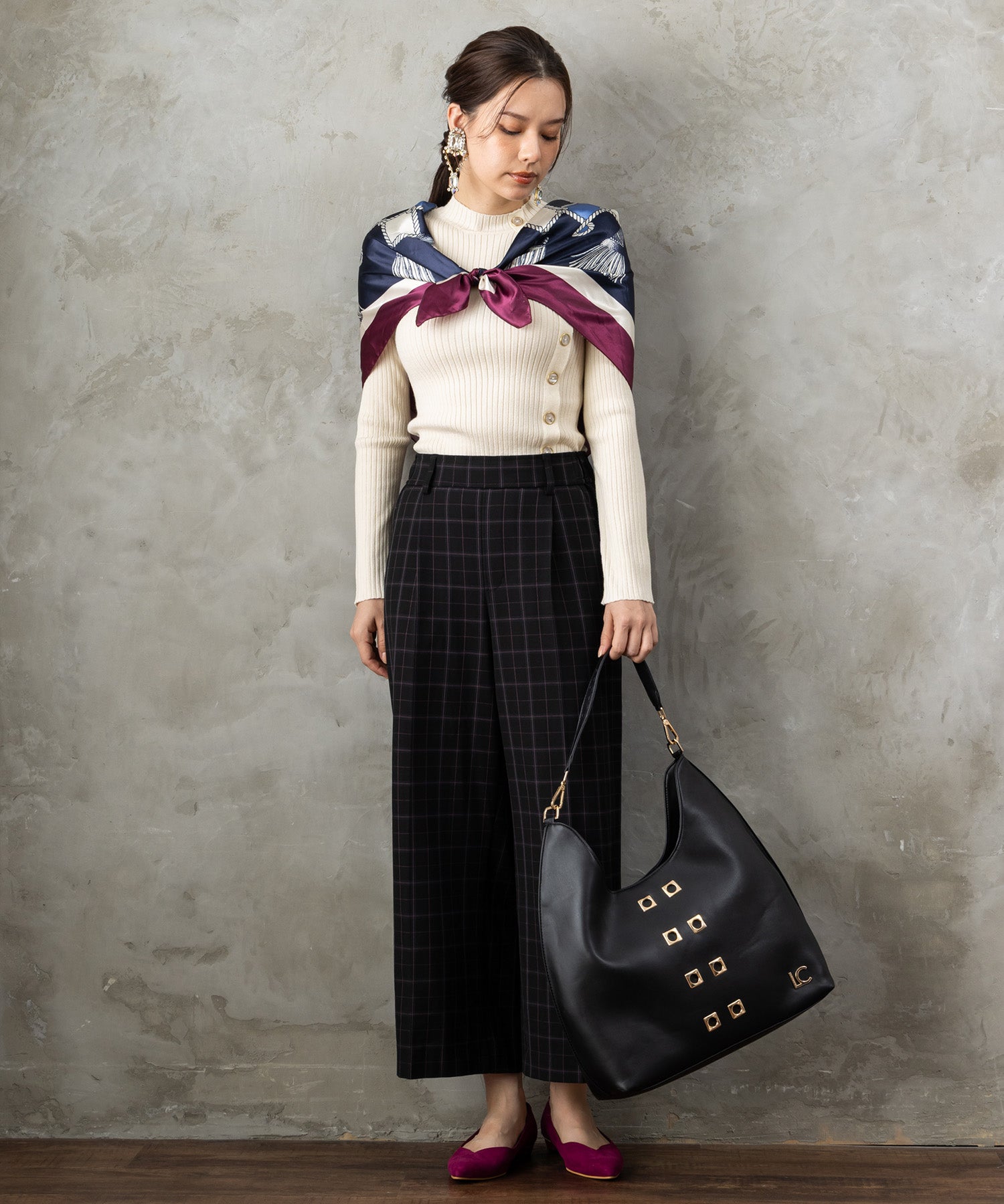 レディース ピーチツイル ワイド ボトムス｜JETSET SOLO PLUS(ジェット