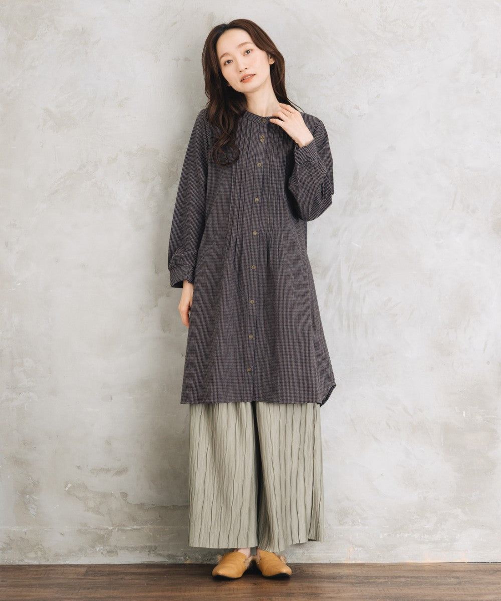 【sabstreet bis】【web限定】 セルフカットプリーツワイドパンツ