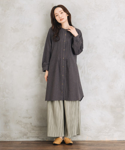 【sabstreet bis】【web限定】 セルフカットプリーツワイドパンツ