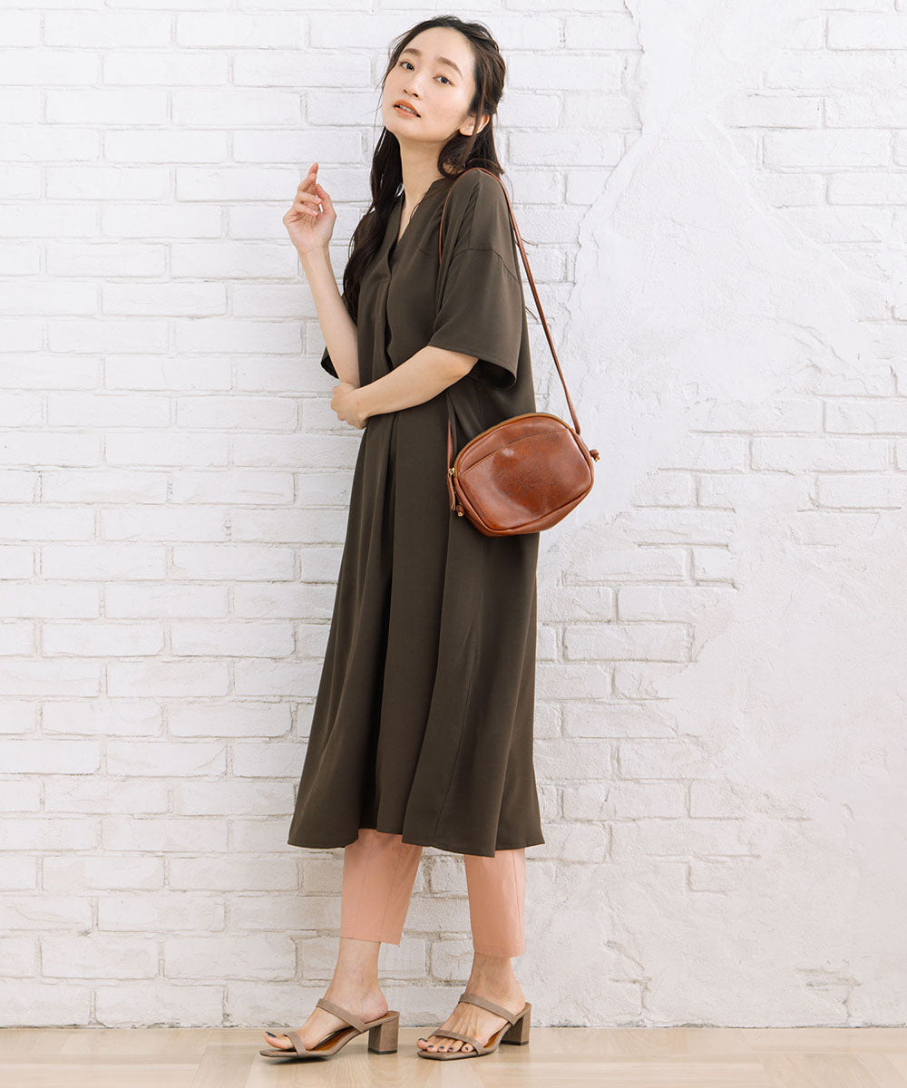 21号(6L～) スムースジョーゼットスキッパーワンピース