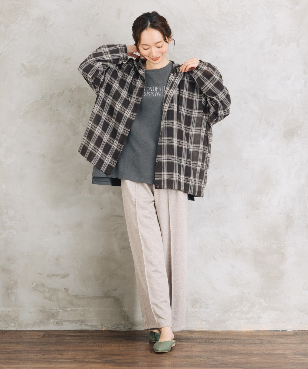 【sabstreet bis】【web限定】 アソートチェックフーディシアーブルゾン