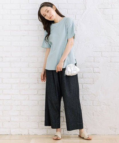 INDESIGN ピンタックラインデニムパンツ