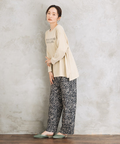 【sabstreet bis】【web限定】 セルフカットプリーツワイドパンツ