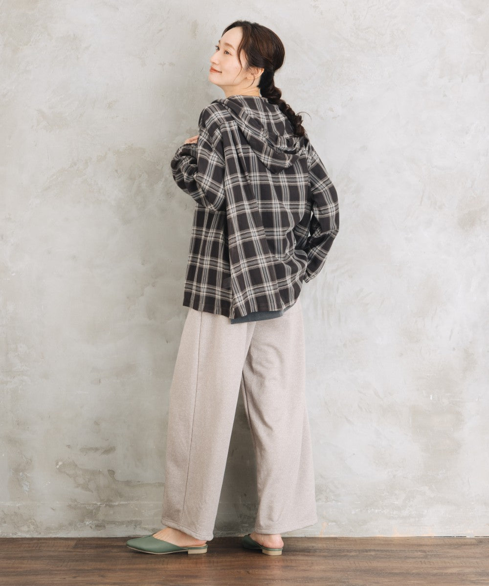 【sabstreet bis】【web限定】 アソートチェックフーディシアーブルゾン