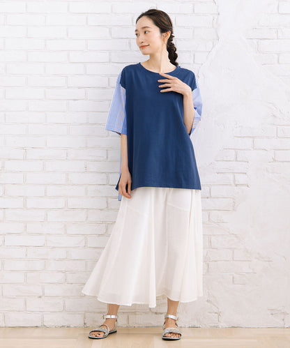 INDESIGN 【オーガニックコットン】フレアハギスカート