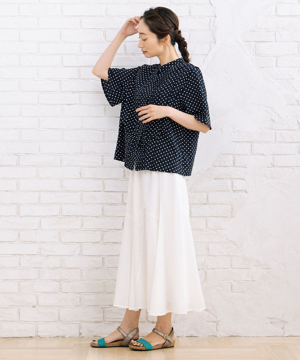 INDESIGN 【オーガニックコットン】フレアハギスカート