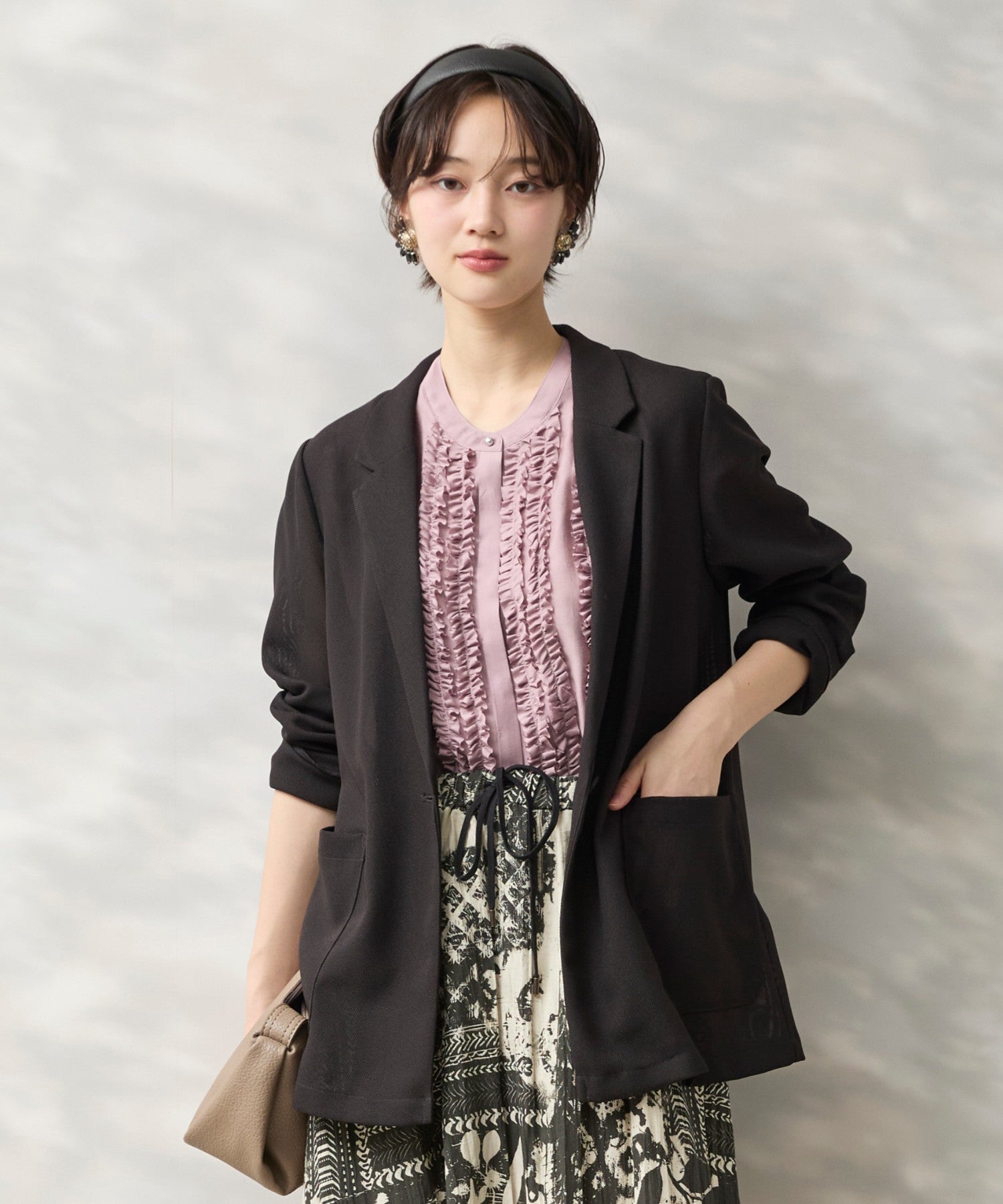 JETSET SOLO PLUS】メッシュテーラードジャケット｜ファッション通販の