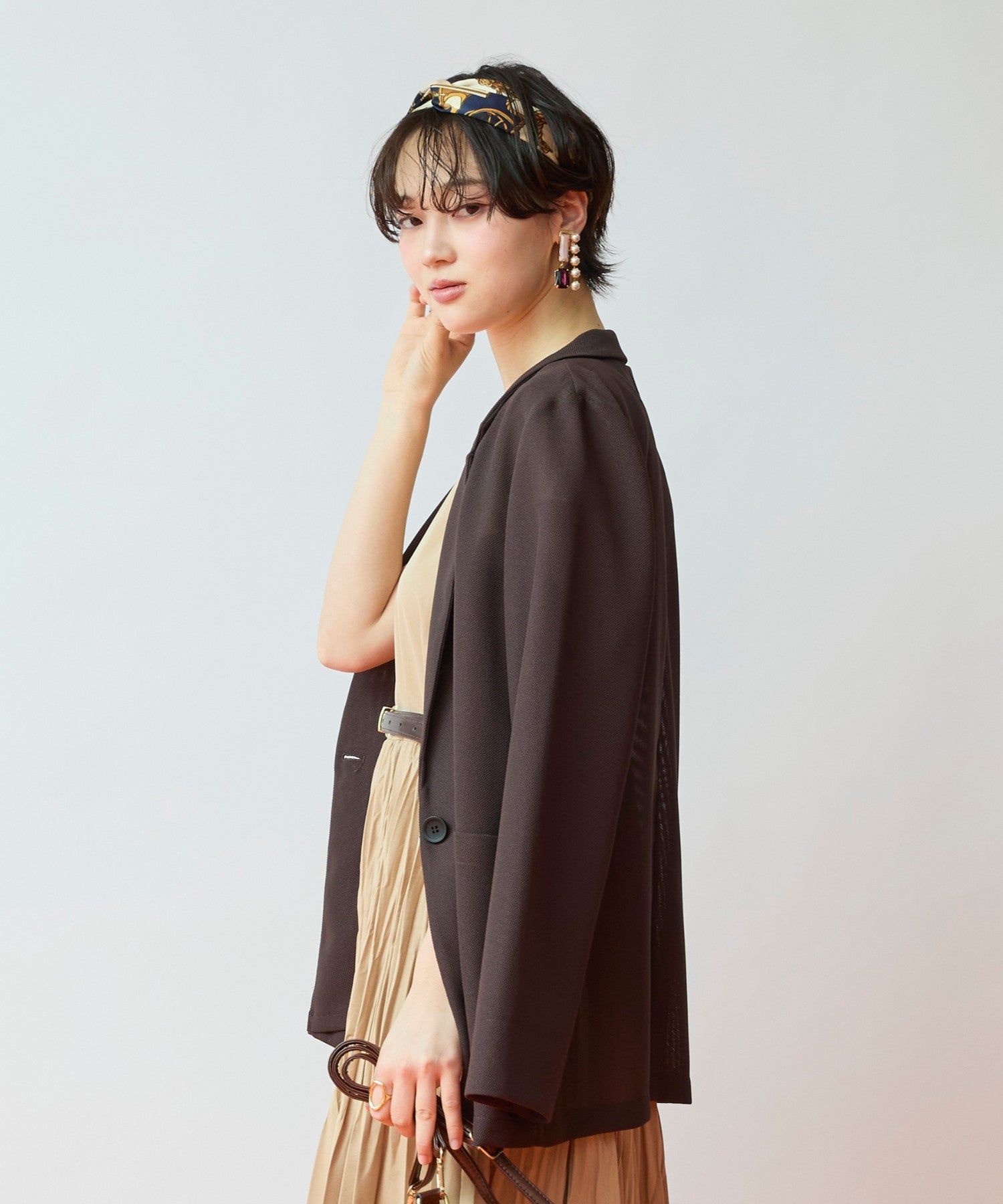 JETSET SOLO PLUS】メッシュテーラードジャケット｜ファッション通販の