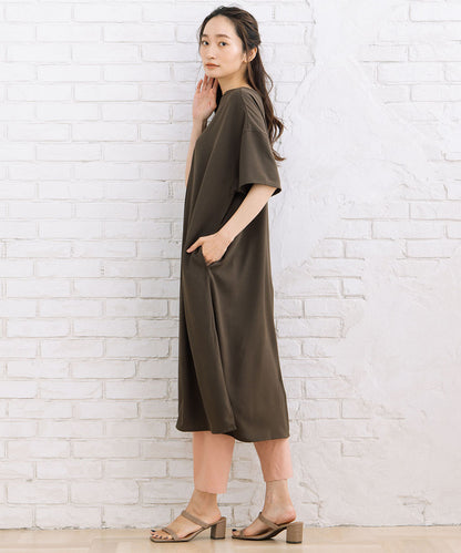 21号(6L～) スムースジョーゼットスキッパーワンピース