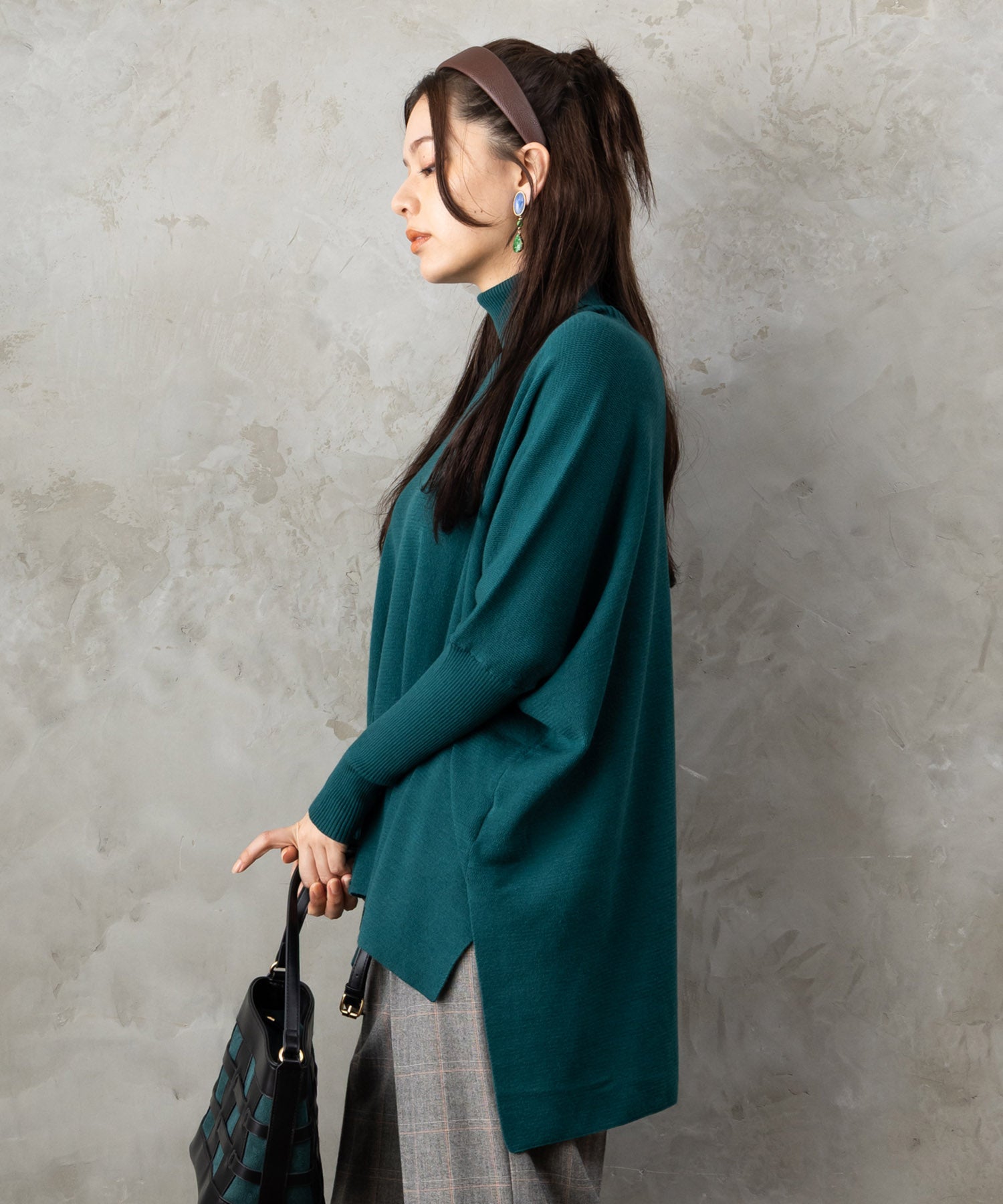 【FONT LAB】抗菌ポンチョニット