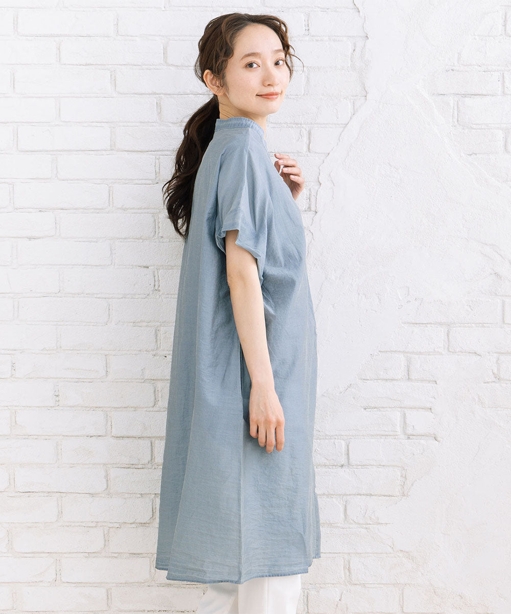 30-9679　FONTLAB スーパーライトデニムチュニック