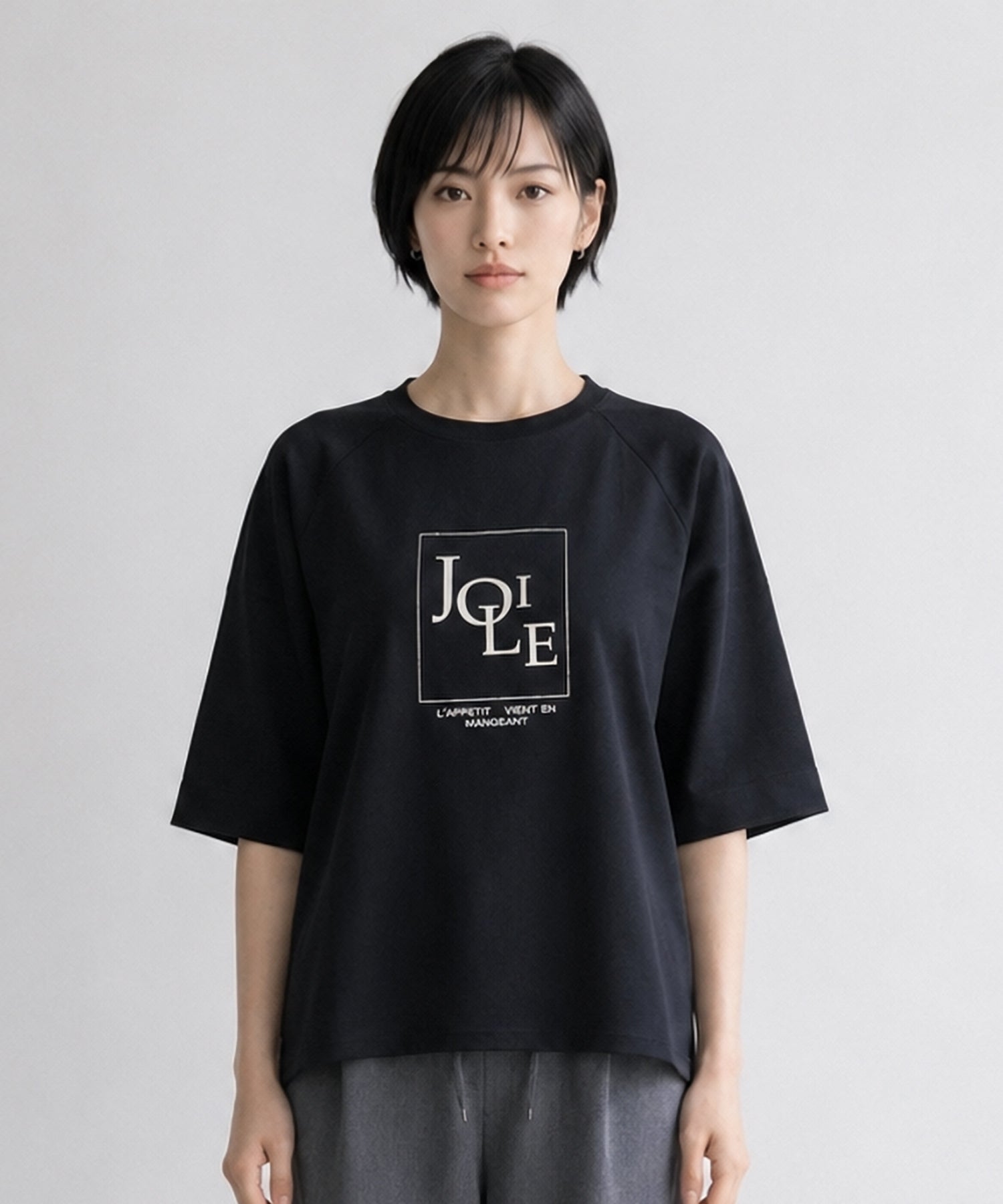 【FONT LAB】メタリックロゴオーバーTシャツ