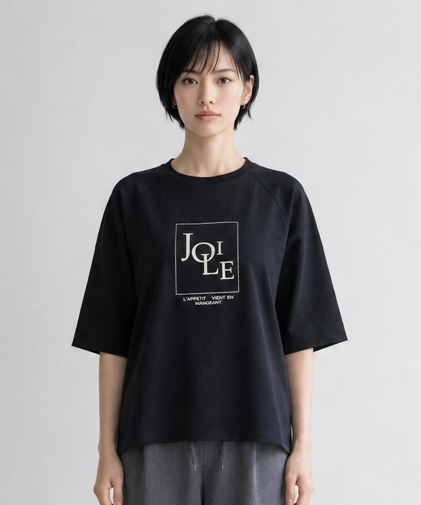 【FONT LAB】メタリックロゴオーバーTシャツ