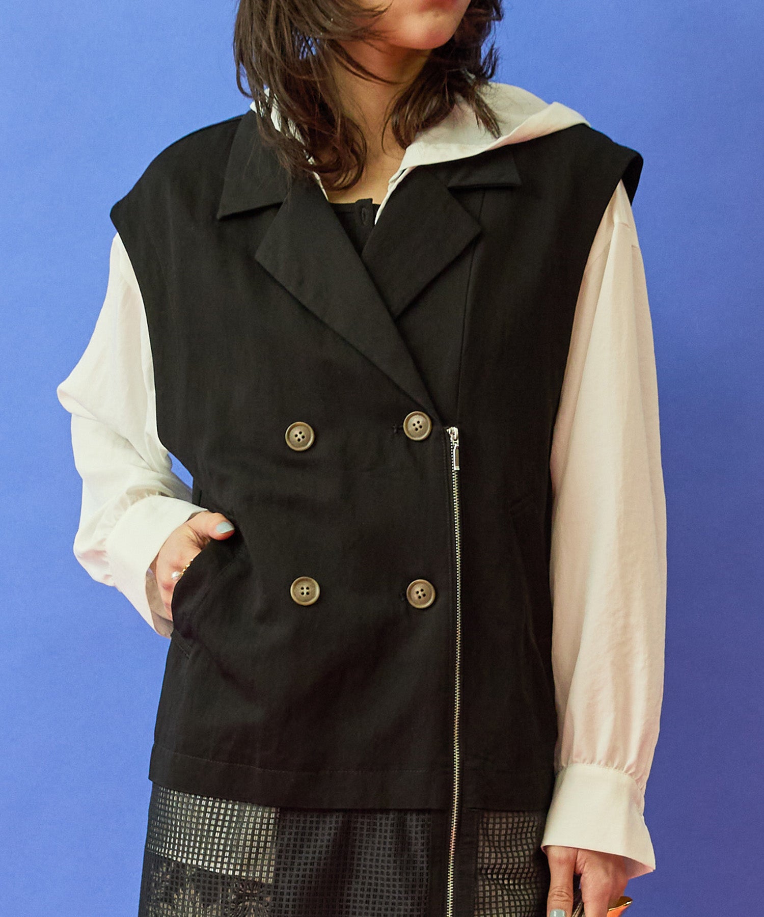 【FONT LAB】メッシュコンビトレンチジレ