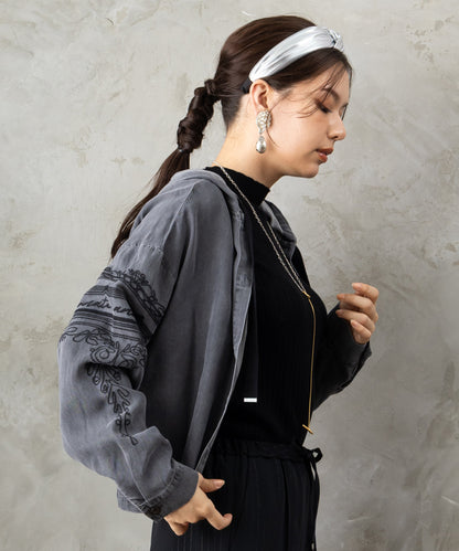 01-5925【BSB】デニムフーデットブラウスブルゾン