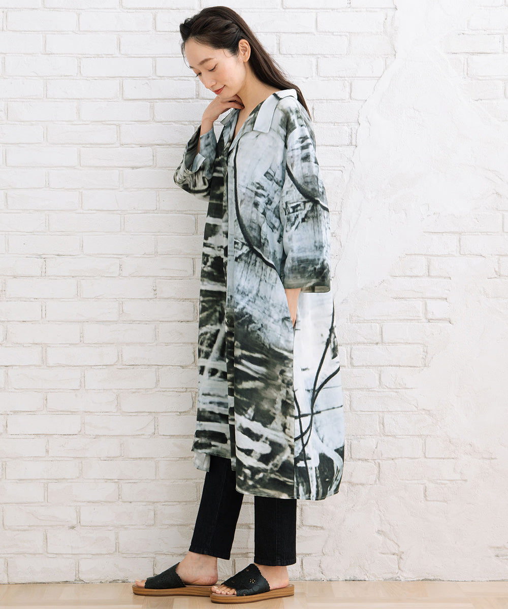 K COLLECTION フォトグラフプリントワンピース