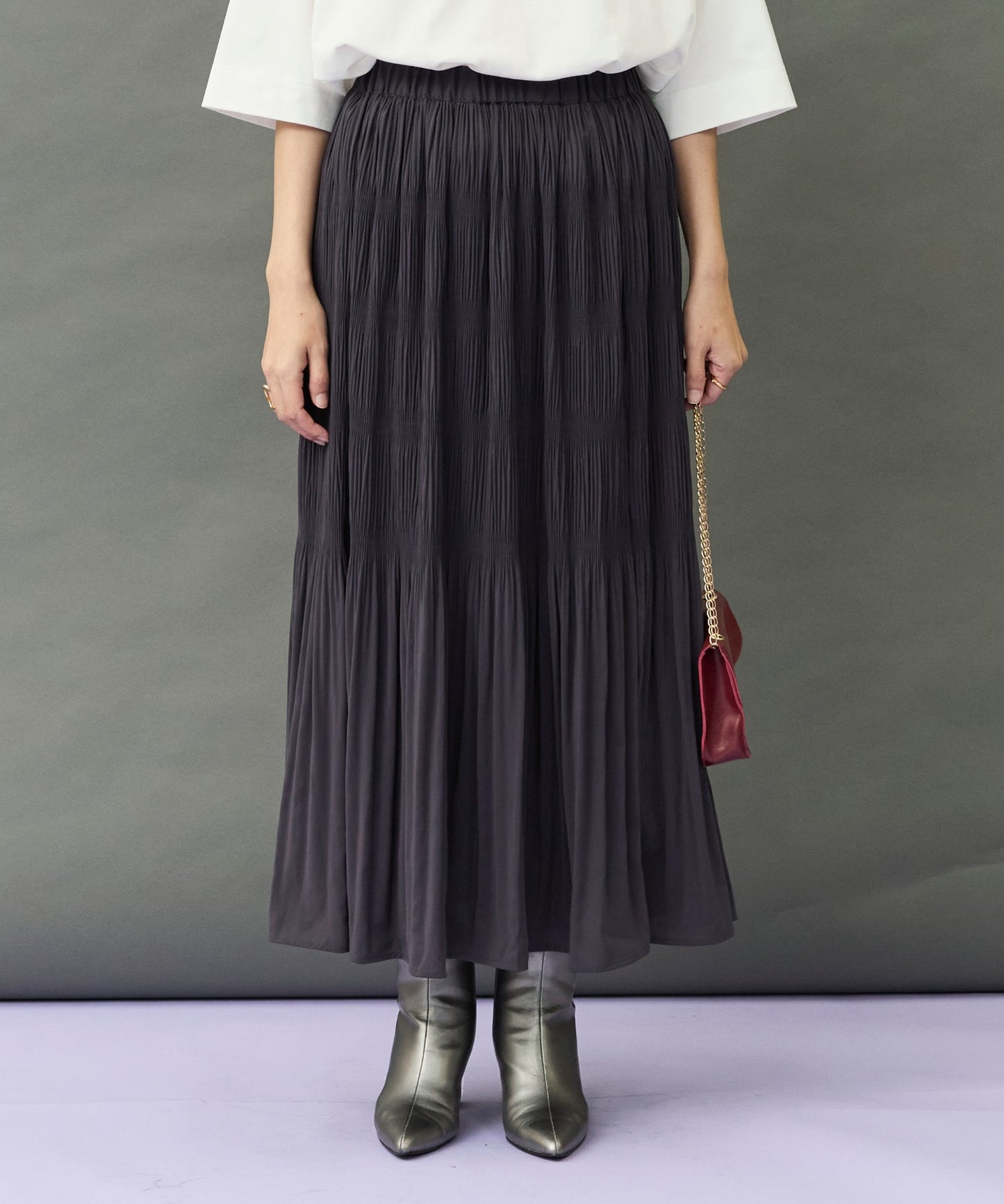【FONT LAB】マジョリカプリーツスカート'26AW