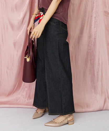 12-5900【FONT LAB】フリンジワイドデニム’25