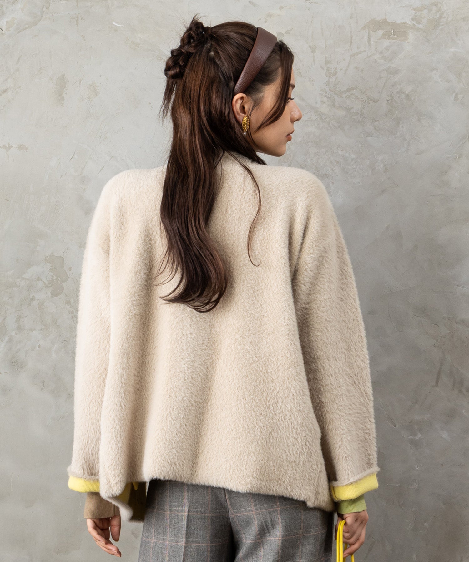 【FONT LAB】ダブルフェイスフェザーコーディガン’25