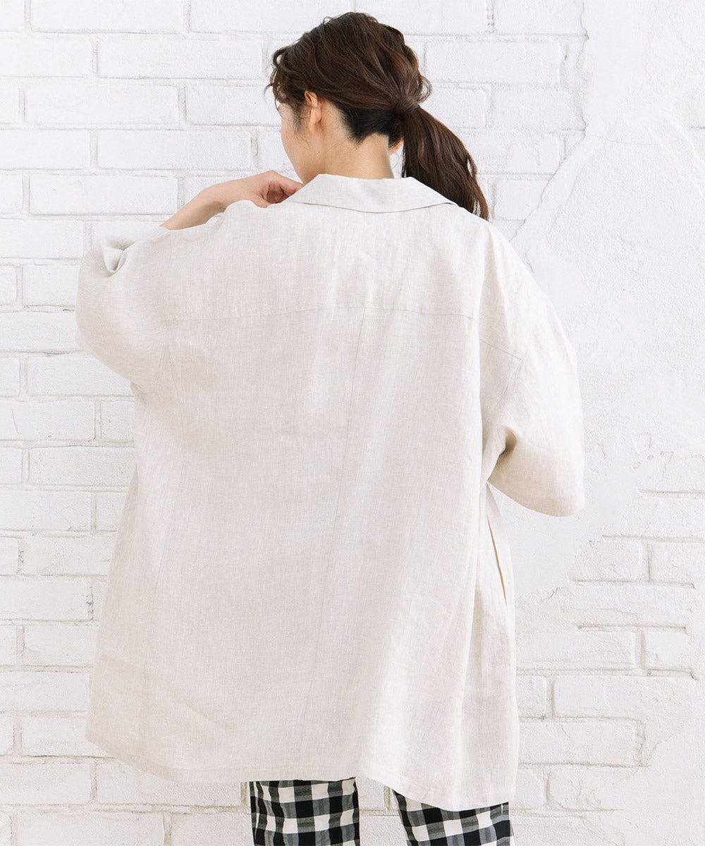 20-5464　[Rogique]リネンハーフスリーブジャケット【先行予約】