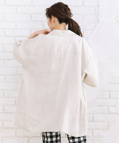 20-5464　[Rogique]リネンハーフスリーブジャケット【先行予約】