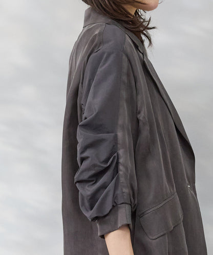 【FONT LAB】キュプラフィブリルギャザースリーブジャケット