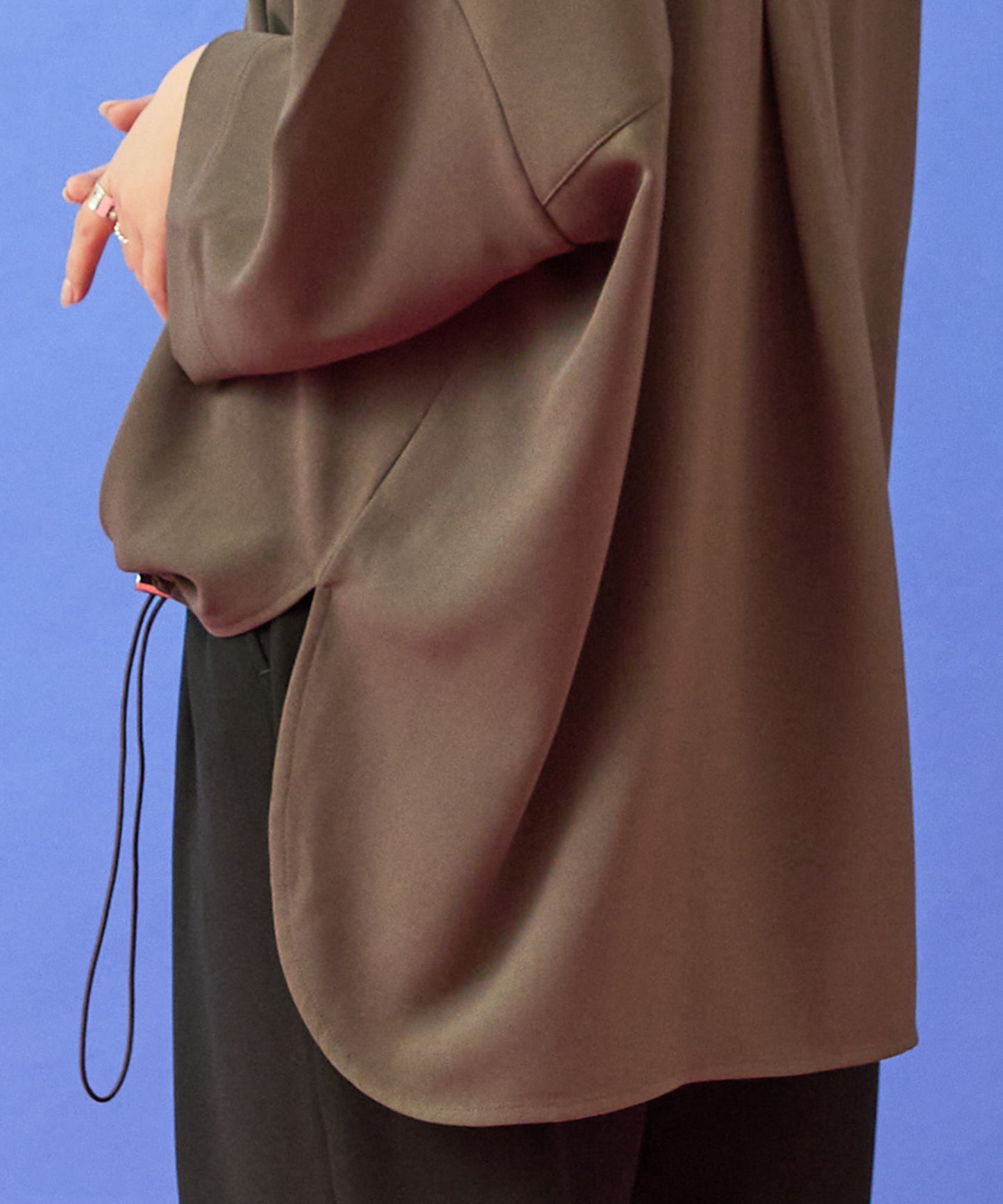 【FONT LAB】ライトジョーゼットドロストスキッパーカットソー