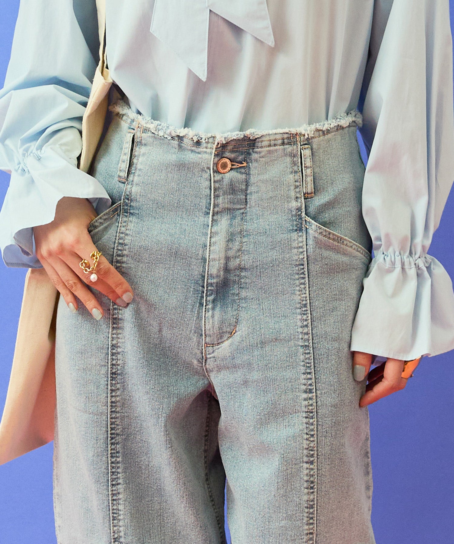 【FONT LAB】フリンジワイドデニム’26