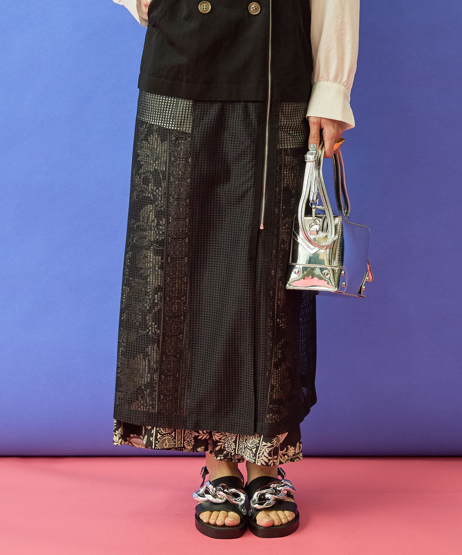 【FONT LAB】メッシュコンビトレンチジレ