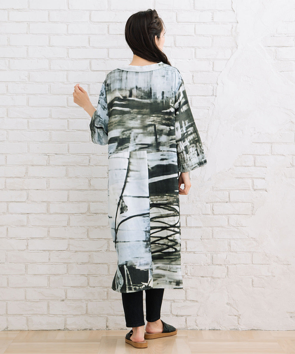 21号(6L～) K COLLECTION フォトグラフプリントワンピース