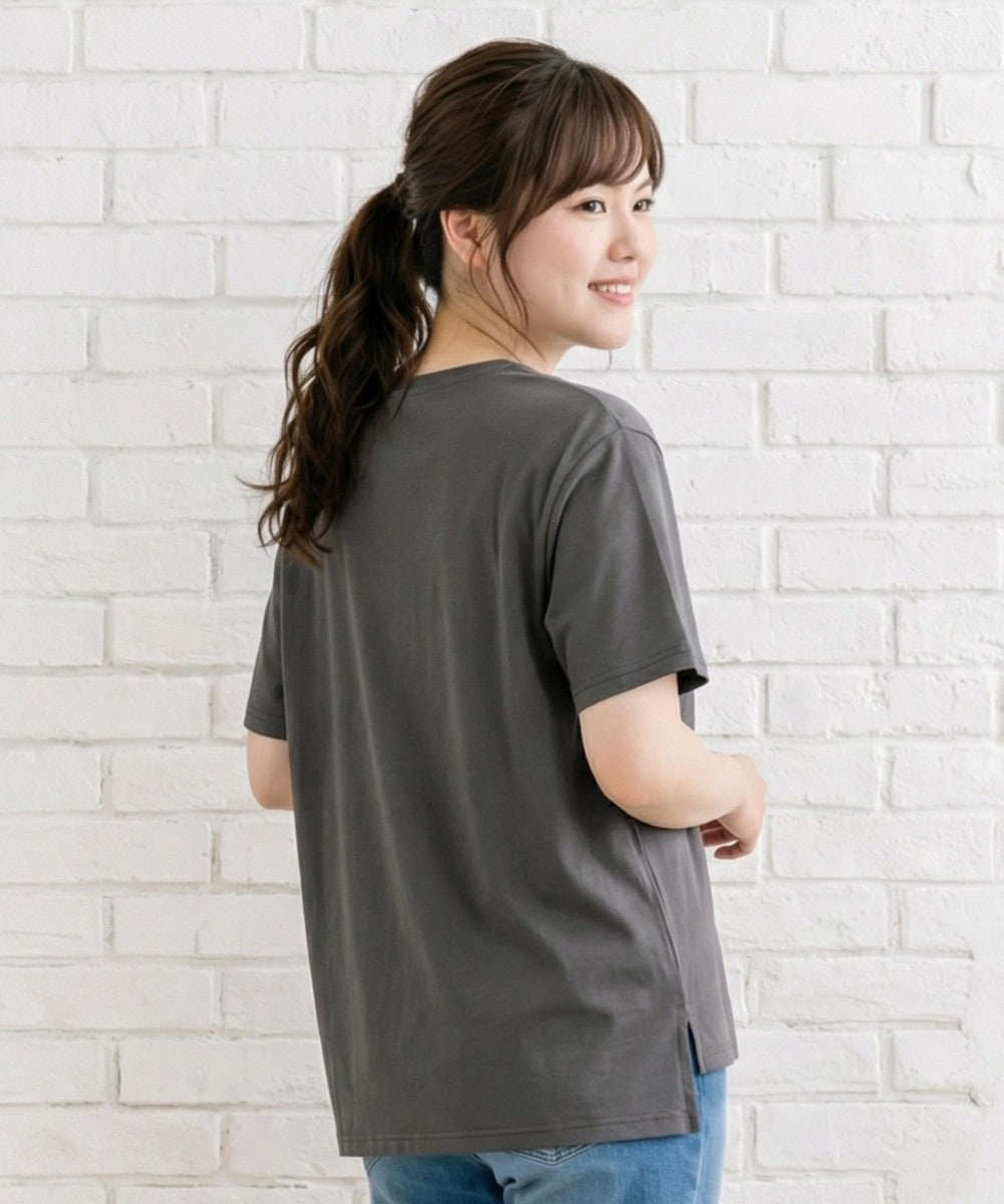 【sabstreet bis】【web限定】 箔×ロゴプリントTシャツ